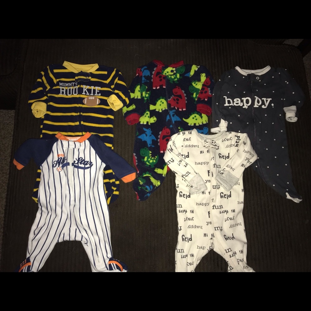 Newborn lot, footies, long sleeve onesies etc.